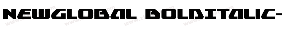 NewGlobal BoldItalic字体转换